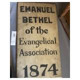 Wooden Church Sign