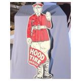 Contemporary Steel Hood Tire Sign