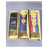 (3) Vintage PA Lodge Ribbons