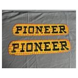 (2) Pioneer Adv. Steel Signs