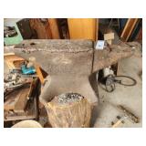 19" Anvil Mounted on Stump