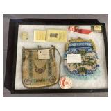 Riker Mount of Beaded Purses & Promo Items