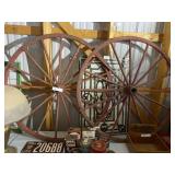 2 Wooden Spoke Wagon Wheels