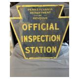 Double Sided State Inspection Sign