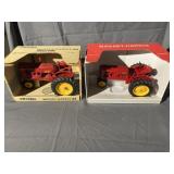(2) Massey Harris Die Cast Toy Tractors