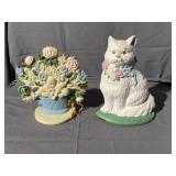 (2) Cast Metal Doorstops
