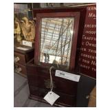 Mahogany 2 Drawer Bureau Box