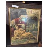 Framed Religious Lithograph