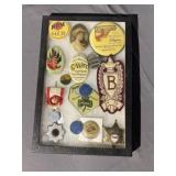 Riker Mount Promotional Buttons w/ Badges