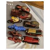 Grouping of Cast Metal & Tootsie Toy Vehicles