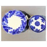 Flow Blue Chinaware Plates