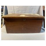 Walnut Hinged Top Storage Box