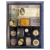 Riker Mount w/ Beaded Purse, Pkt. Mirrors, Promo