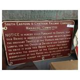 Composition Railway Sign