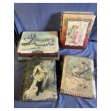 (4) 19th C. Photo Albums