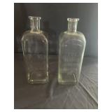(2) Gilliland Marietta Pharmaceutical Bottles