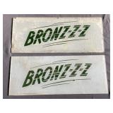 (2) Glass Fuel Pump Signs