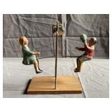German Tin Litho See-Saw Toy