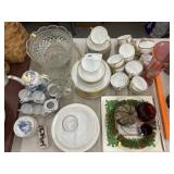 Chinaware w/ Pattern Glass