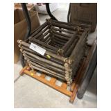 Twig Form Planters w/ Folding Chair