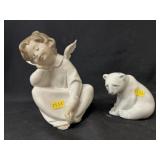 (2) Lladro Porcelain Figurines