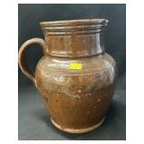 Antique Redware Pitcher