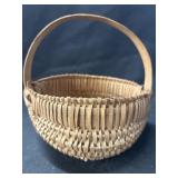 Antique Rye Straw Woven Basket