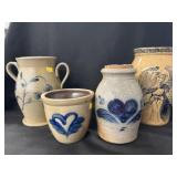 (4) Pcs. Contemporary Salt Glazed Pottery