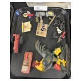 Doorstop w/ Vintage Toys & Pins