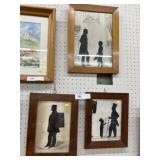 (3) Framed Silhouettes