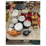 Teapots w/ Serving Dishes