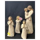(4) Willow Tree Figurines