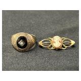 10K Gold Ring w/ Pin