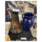 Pottery Stand w/ Vase