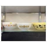 (3) Vintage Pyrex Mixing Bowls