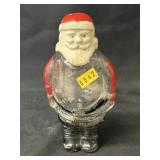Vintage Glass Santa Form Candy Cont.