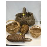 Grp. Wicker Woven Baskets