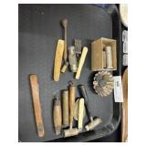 Vtg. Powder Measurers w/ Trench Lighter & St.