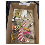 Vtg. Fishing Lures w/ Boy Scout Fly Tying Kit