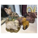 Contemporary Pottery & Comp. Animal Figurines