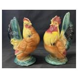 (2) Porcelain Chicken Figurines