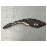 H. Smith Carved Wood Goose Silhouette