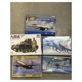 (5) Military Model Kits