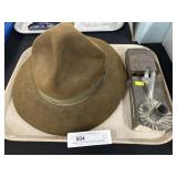 Vintage Boy Scout Hat w/ Candle Holder. & Still Ba