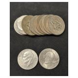 (12) Eisenhower $1 Coins