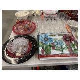 Stemware w/ Serving Dishes