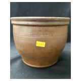 John Bell Redware Storage Crock