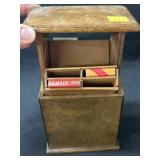 Burl Wood Match Safe