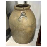 Blue Slip Dec. Storage Crock
