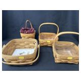 (4) Longaberger Baskets